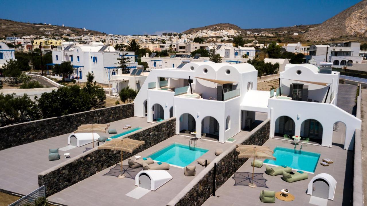 Modern Dome Homes Of Santorini بيريسا المظهر الخارجي الصورة