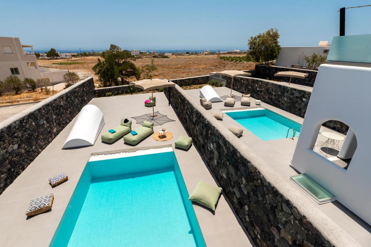 Modern Dome Homes Of Santorini بيريسا المظهر الخارجي الصورة
